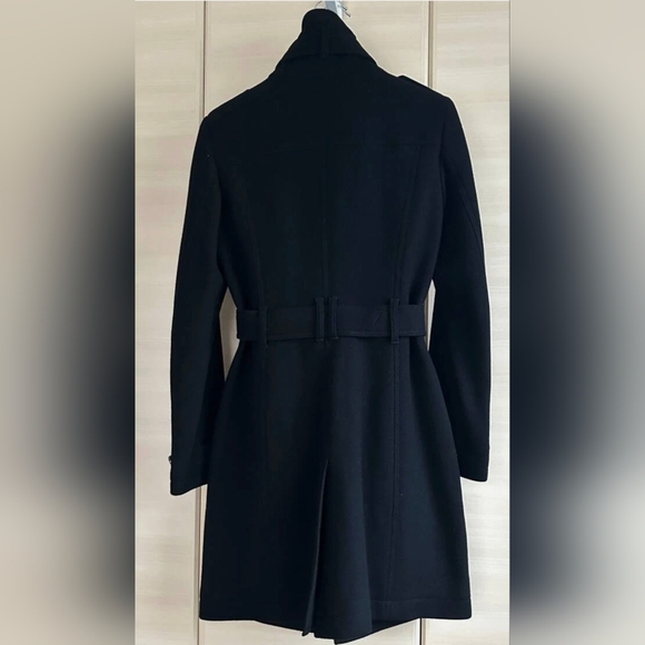 Burberry London Wool Cashmere Midi Coat with Belturb - Picture 2 of 4